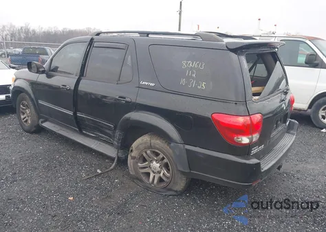 2007 Toyota Sequoia Limited V8 из США, поврежденный, VIN 5TDBT48A47S281389